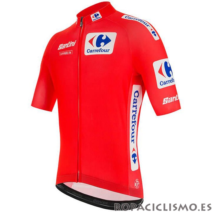 2020 Maillot Vuelta Espana Tirantes Mangas Cortas Rojo